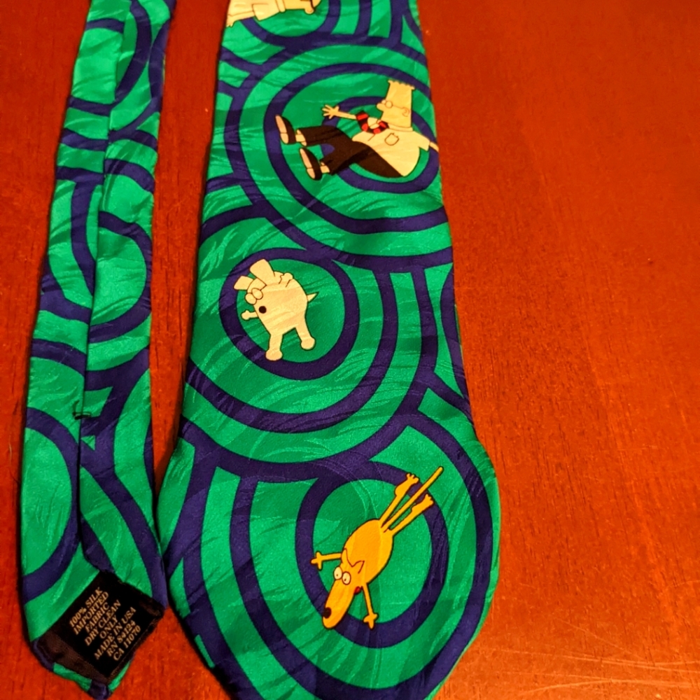 Dilbert "Out of Control" Vintage Novelty Neck Tie